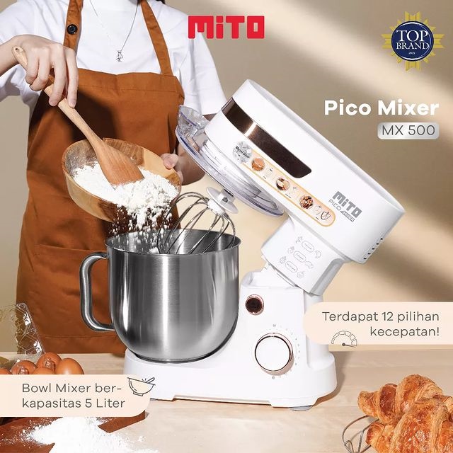Mixer Mito MX500 Kapasitas 5 Liter Pengaduk adonan kue roti