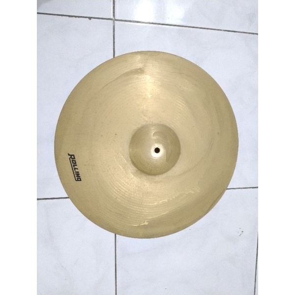 cymbal drum crash 16 inc rolling