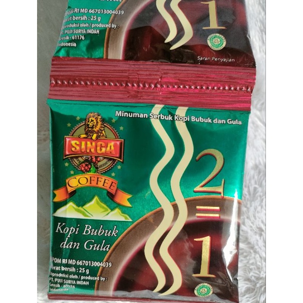 Singa Kopi Bubuk Renceng isi 10 sachet