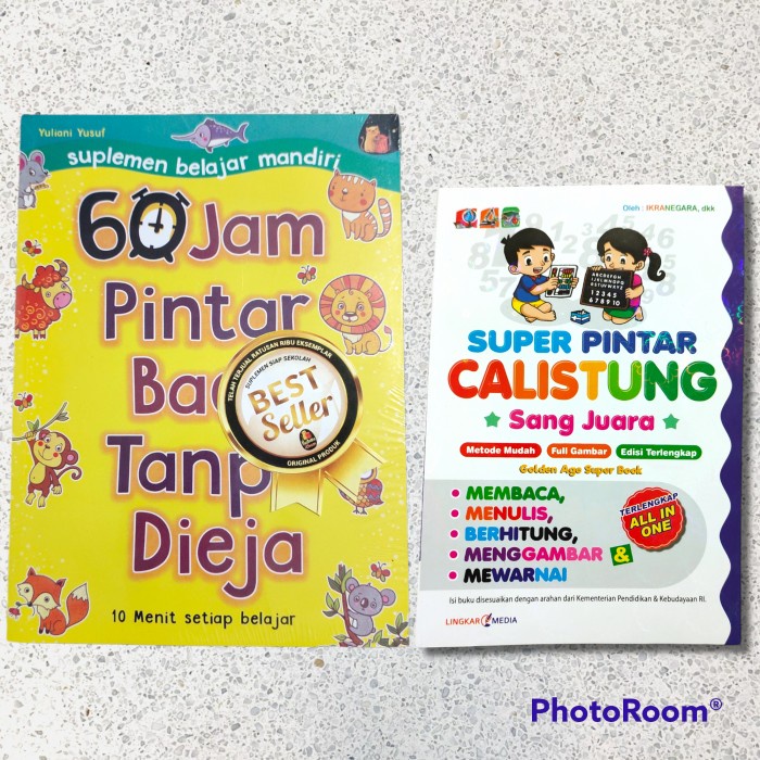 

Buku 60 Jam Pintar Baca Tanpa Dieja Dan Buku Calistung