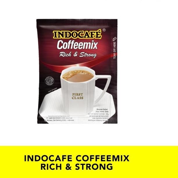 

➽ 30 Sachet Indocafe Coffeemix Rich & Strong - Kopi isi 30 sachet - Regular Coffee ◌