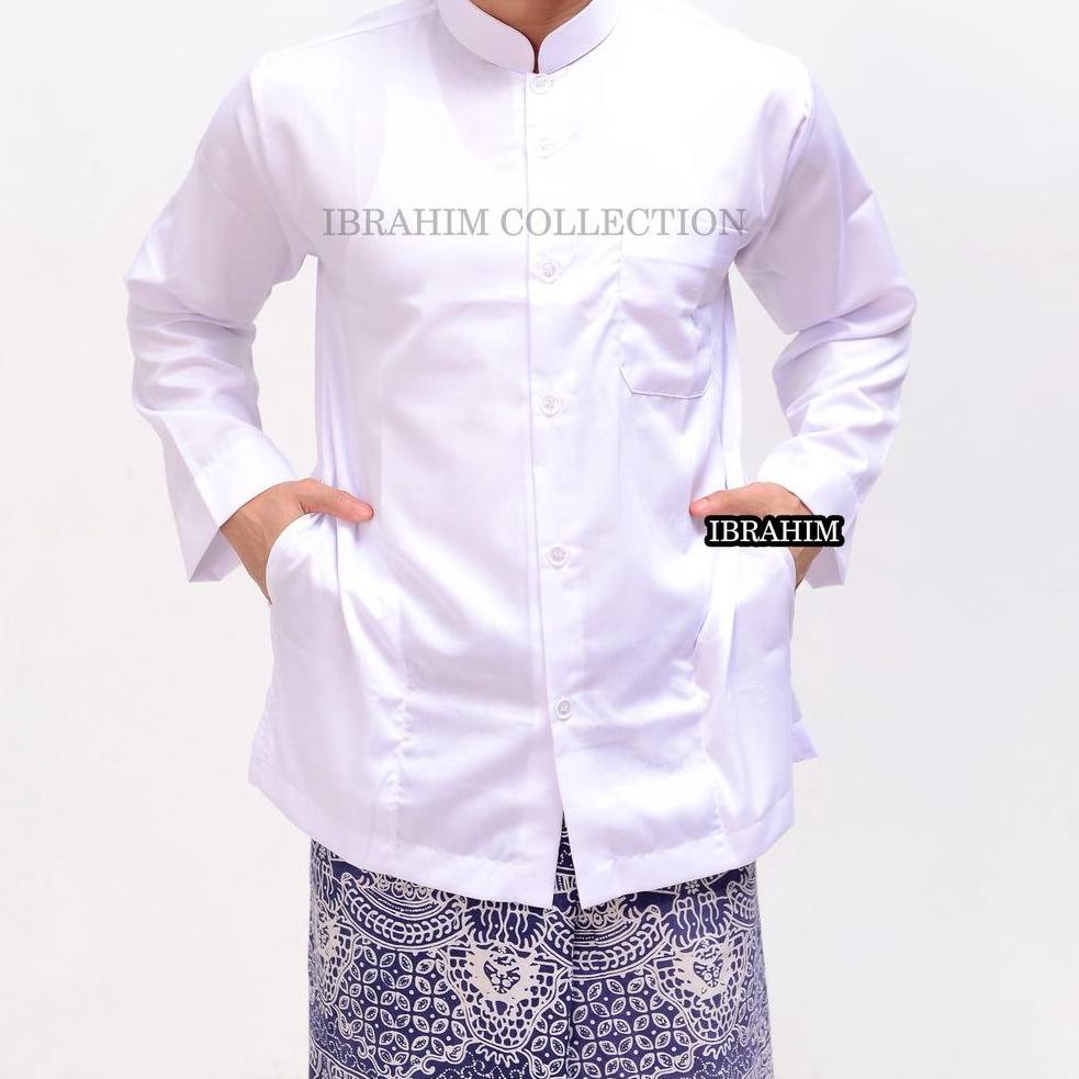 TERPERCAYA Koko haibah saku samping | Baju koko Polos pria dewasa |koko al kafi | koko ammu original