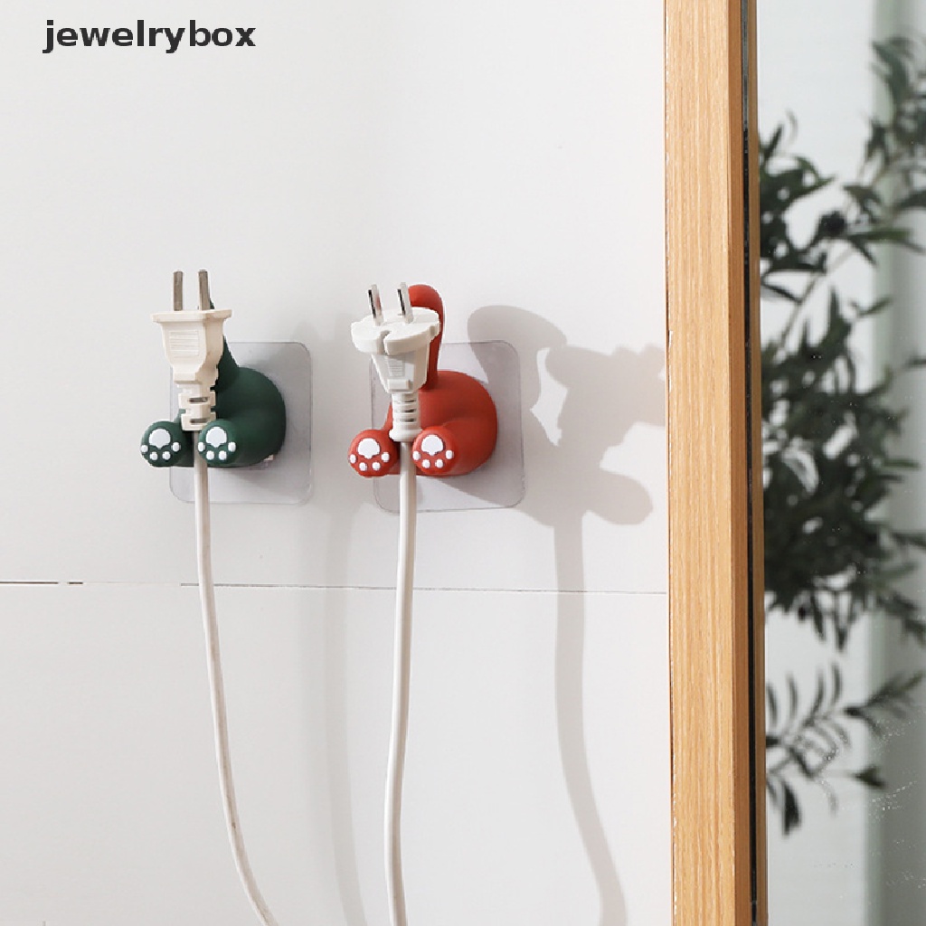 [jewelrybox] Animal Tail Hook Toothbrush Holder Non-marking Free Punch Self Adhesive Hooks Butik
