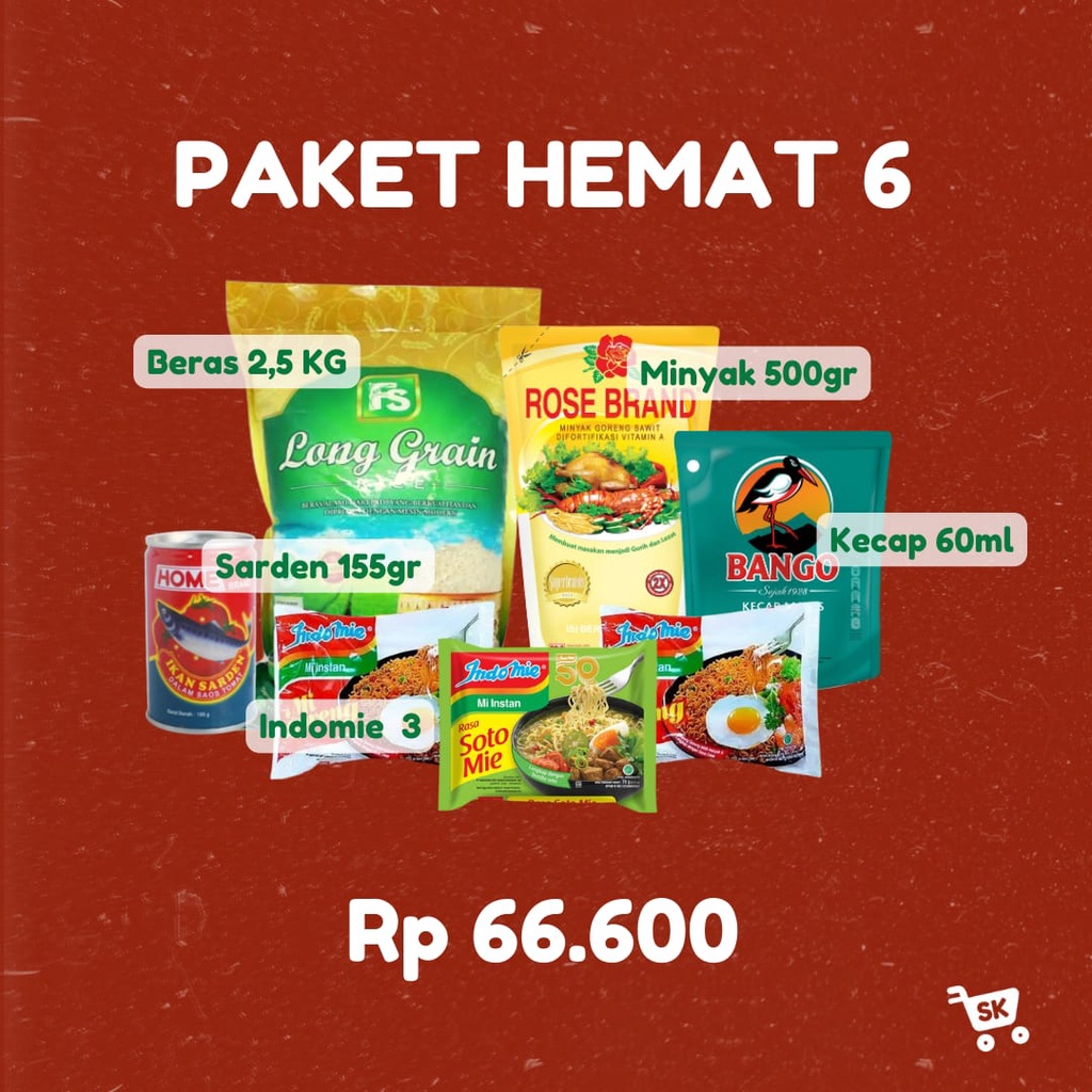 

PAKET SEMBAKO - PAKET HEMAT 6