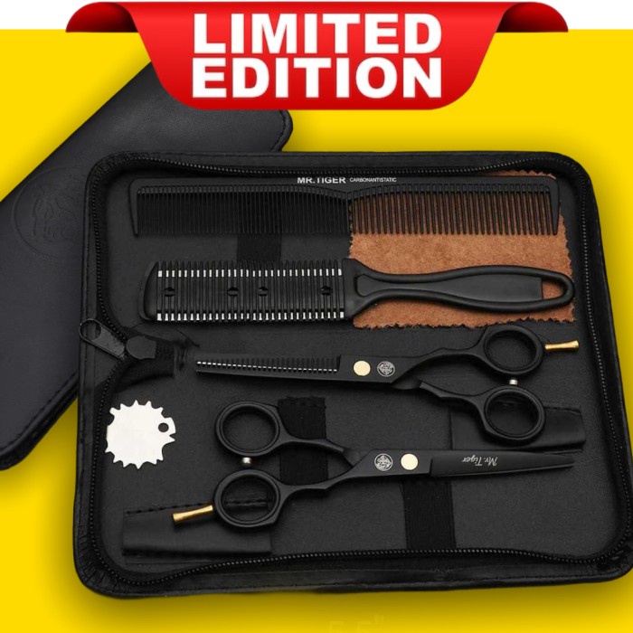 Perlengkapan Set Barber Gunting Pangkas Potong Rambut Gunting Sasak - 5 inch 4 PCS