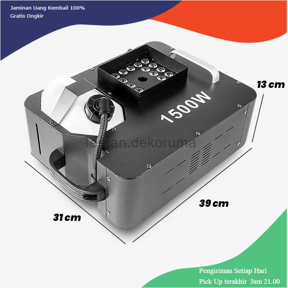 TD - LMP SHOW TIME Sistem Fogger Panggung Stage DMX 1500W with RGB 24 LED - CHX302