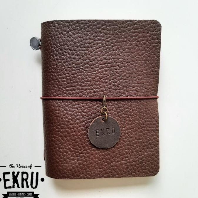 

GENUINE LEATHER COVER TRAVELERS NOTEBOOK (MIDORI) PASSPORT C