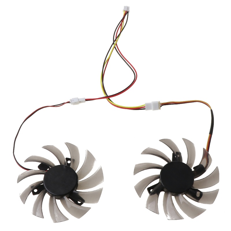 Btsg 2Pcs T128010Sm 75mm 3Pin Cooling Fan Untuk GTX 460 465 560 Ti 580 650 750Ti GT440 GT610 GT730 Graphics Card Cooler Fa