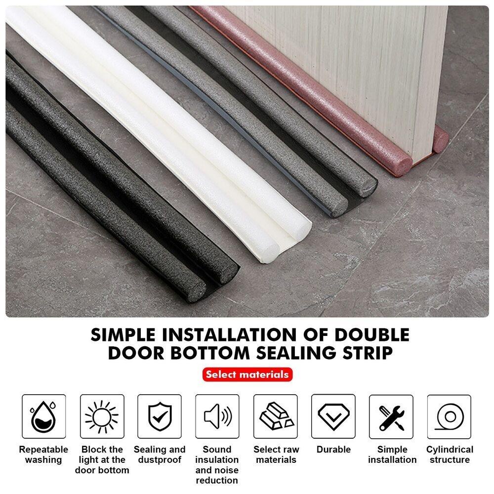 Strip Penutup Celah Bawah Pintu Nanas Strip Debu Dan Tahan Angin Sdhesive Strip Tahan Angin Dan Hangat Stiker Double Foam Door Bottom Guard