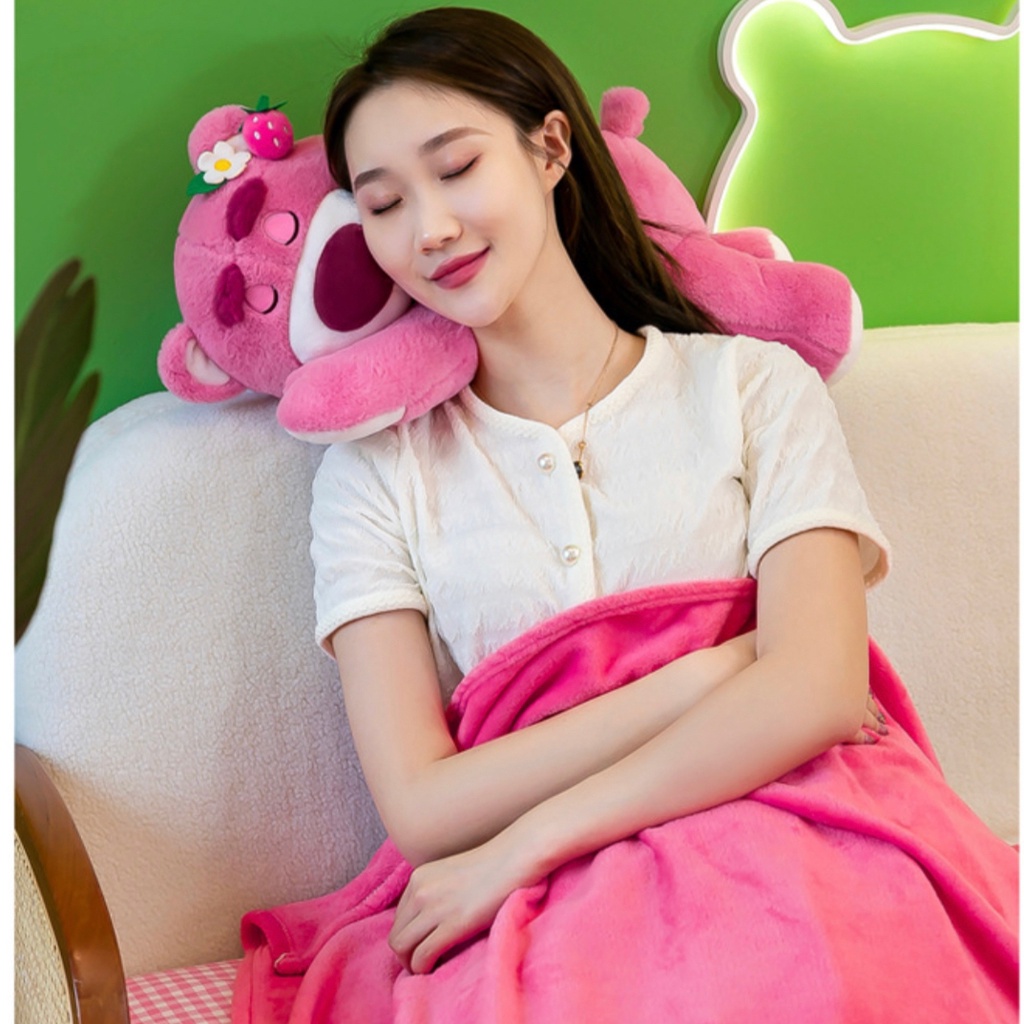 NTL B016 Boneka Lotso Sleep , Balmut , BantalSelimut