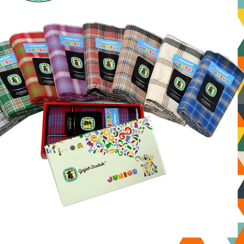 ✧ Sarung GAJAH DUDUK Junior Sarung Anak ✹