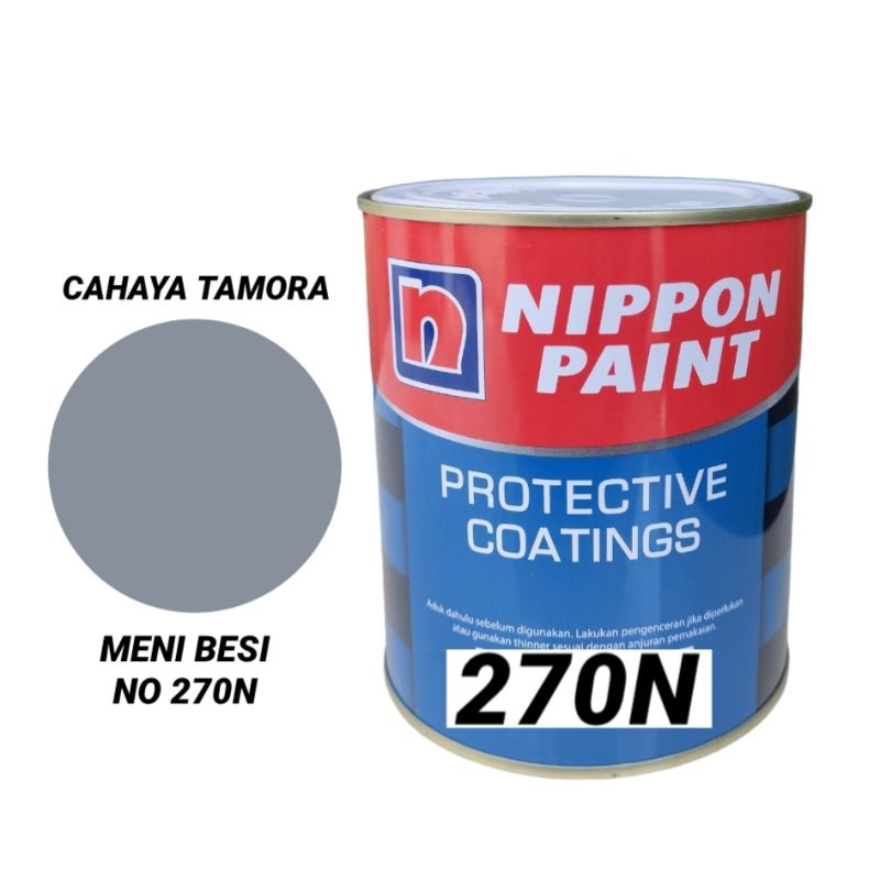 BODELAC METAL PRIMER NIPPON PAINT 1KG NO 270N CAT DASAR ABU ABU  DAN KAYU PROTECTIVE