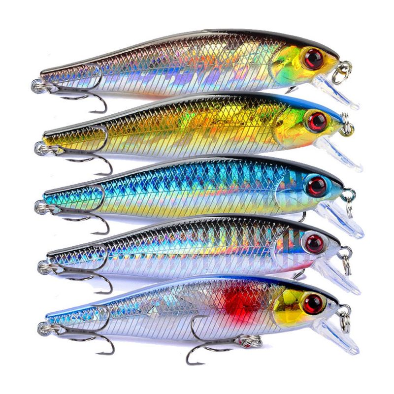 ( CM 1 ) Umpan pancing minnow 8.5 cm / 9.2 gram 3D eyes