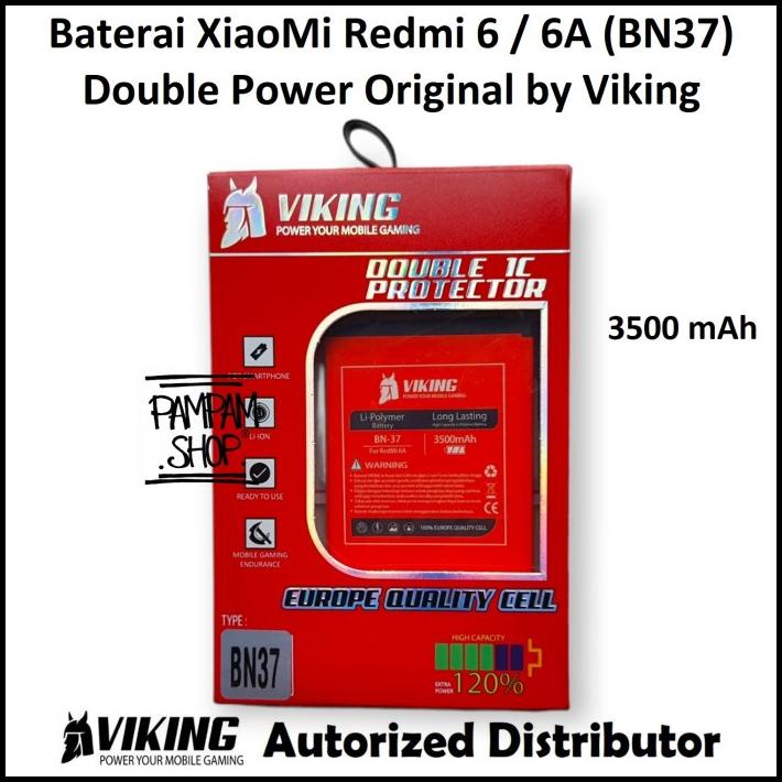 Baterai Viking Double Power Original Xiaomi Bn37 Redmi 6 6A Bn 37 Ori