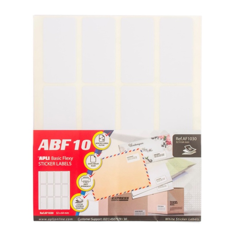 

Apli Label Stiker Putih 10 Lembar Basic Flexy