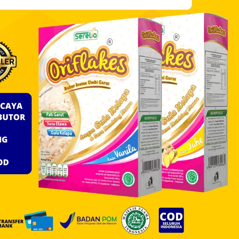 

▼ ORIFLAKES GASTRO Sereal Umbi Garut 350gram ◘