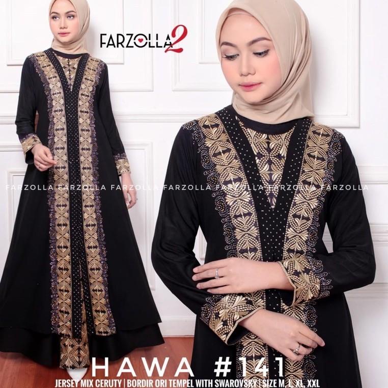 READY Gamis Turkey 1081 Hawa Dress Busana Muslimah By Original Mega Store Farzolla 2