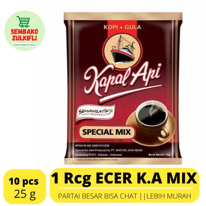 

Kapal api special mix 1 renteng 25 gram