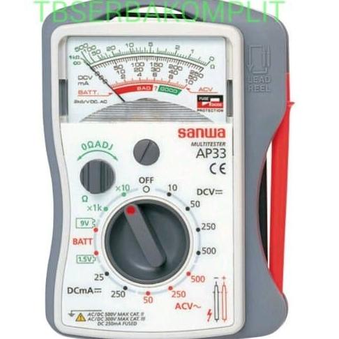 Sanwa AP33 Pocket Size Analog Multimeter Analogue Multitester Avometer