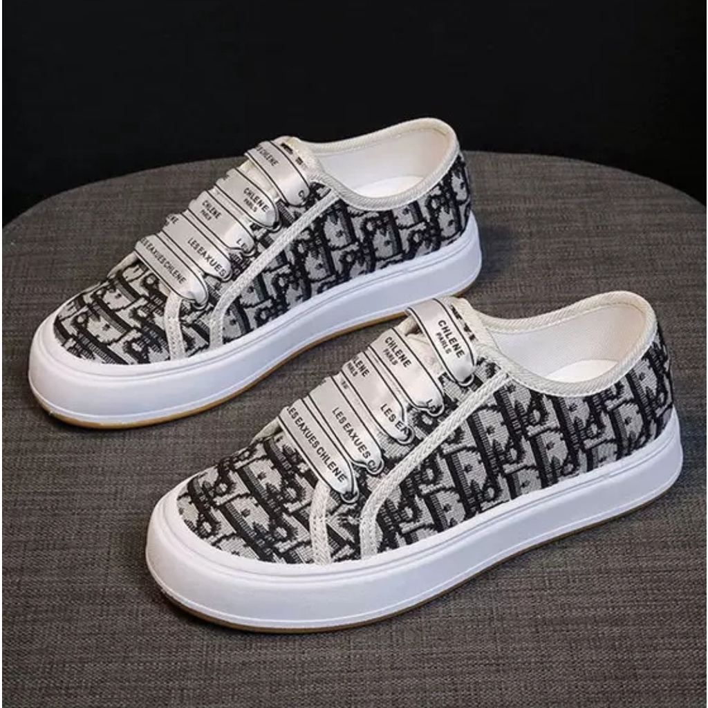 COD BAYAR DITEMPAT!!!  7010 Sepatu Sneakers Wanita Bermotif
