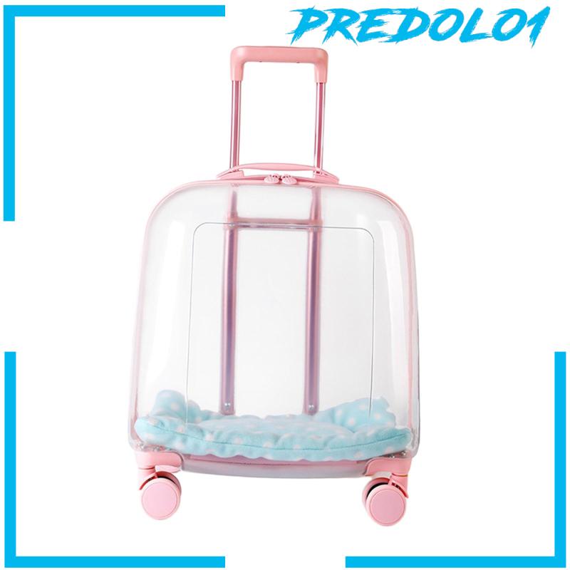 [Predolo1] Troli Kucing Case Anjing Bernapas Hiking Kitten Kitty Tote Pet Rolling Carrier