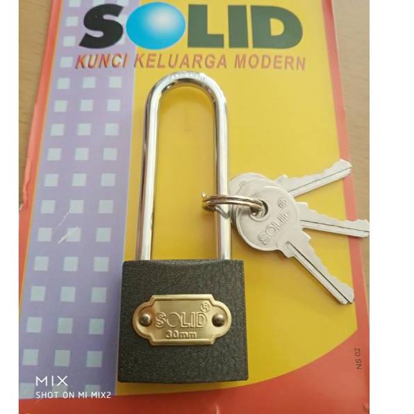 Ready Terunik GEMBOK HITAM SOLID GEMBOK PATLOCK 319 30 mm solid Gembok solid 30 mm kunci solid gembo