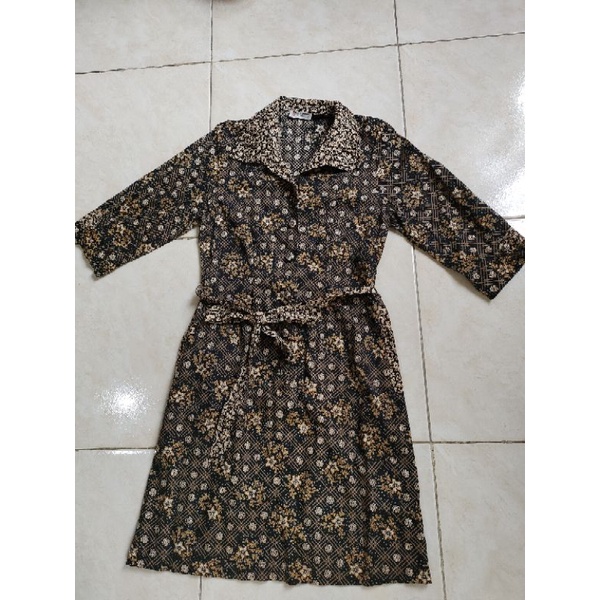 Dress batik keris wanita original, preloved dress batik keris, preloved baju batik keris wanita orig