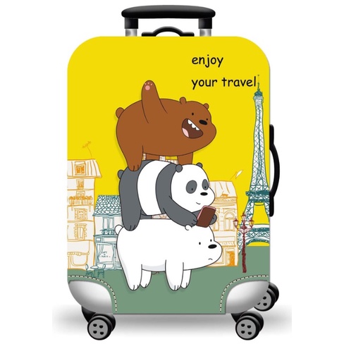 Sarung Koper Import Elastis Banyak Motif Elastic Luggage Cover - ELC01