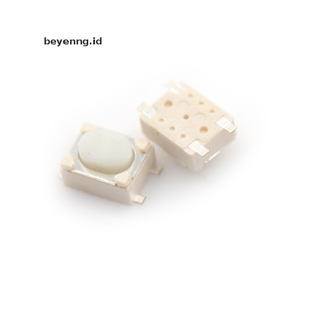 Beyen 50pcs 3 * 4 * 2.5mm Tactile Push Button Switch Saklar Kebijaksanaan Micro Switch 4-Pin SMD ID