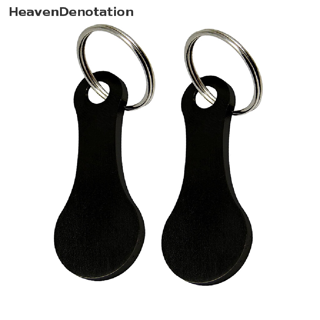 [HeavenDenotation] Gantungan Kunci Logam Keranjang Belanja Gantungan Kunci Token Gantungan Kunci Stainless Steel Aksesoris Keychain Ch Metal Vintage Keychain HDV