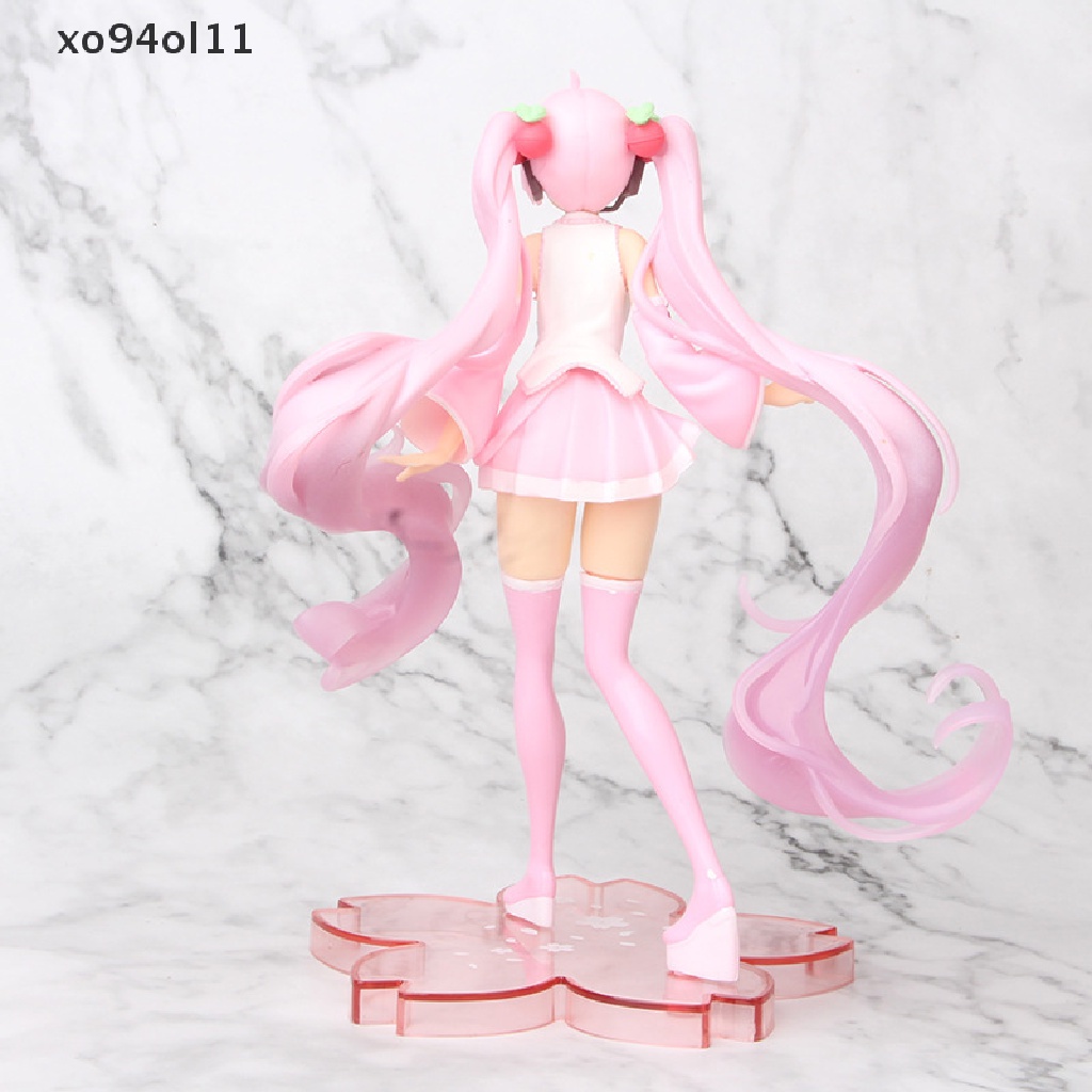 Xo High Quality Anime Miku Pink Sakura Miku PVC Patung Figure Model Mainan OL