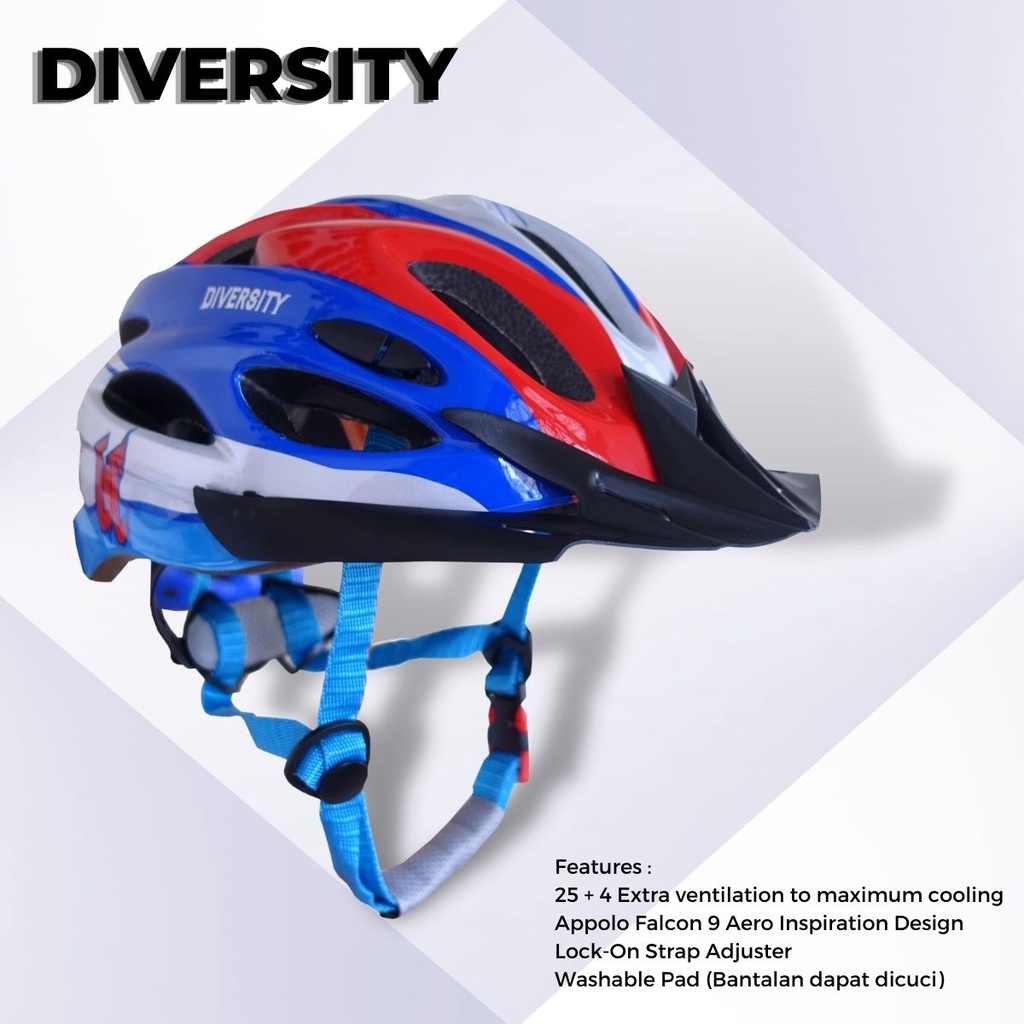 Helm sepeda INDONESIA ORIGINAL super ringan ultralight roadbike bersepeda helem sepedahan diskon