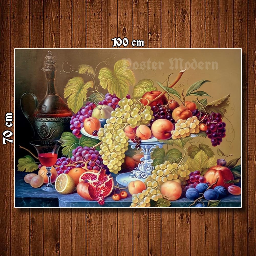 HIASAN DINDING POSTER GAMBAR LUKISAN BUAH BUAHAN UKURAN JUMBO 3D CODE04 BEST SELLER / LUKISAN BUAH D