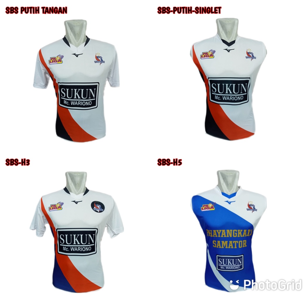 kaos volly printing baju olahraga volley bhayangkara samator atasan poli izdihaar 2023