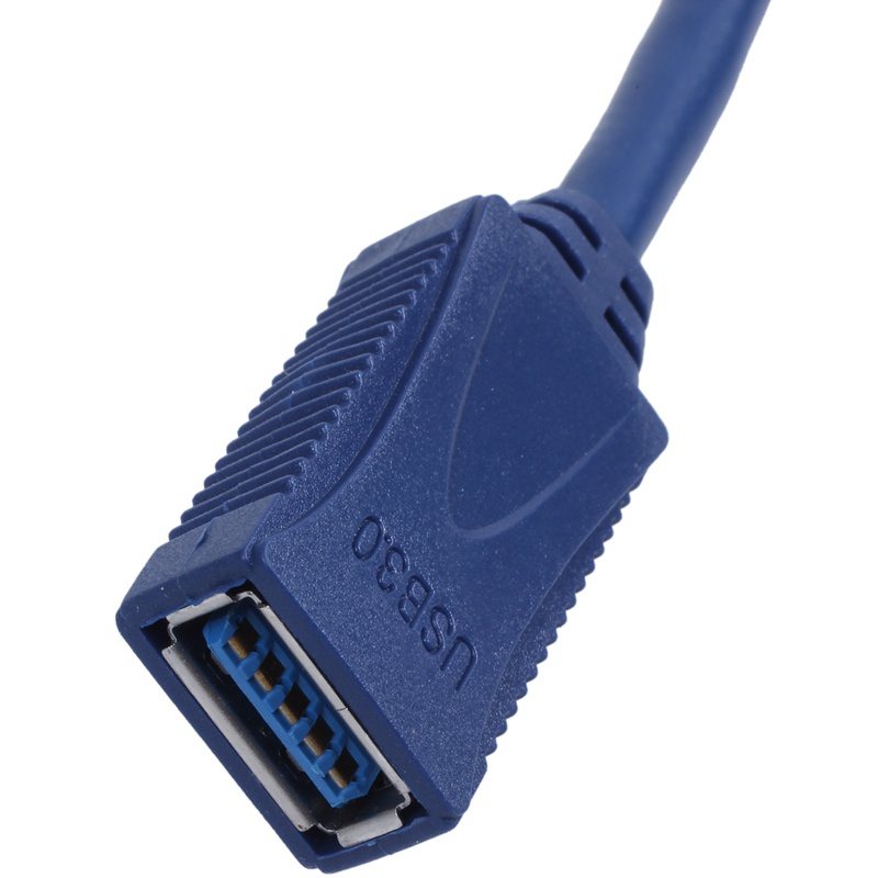 Kabel Ekstensi Konektor F/M Type A USB 3.0 Male to Male Biru 30cm