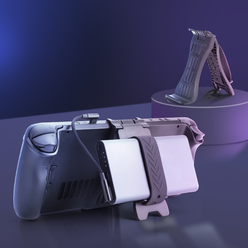 Btsg Bracket Lipat Dengan Klip Untuk Steam-Deck Gamepad Stand Holder Cradle