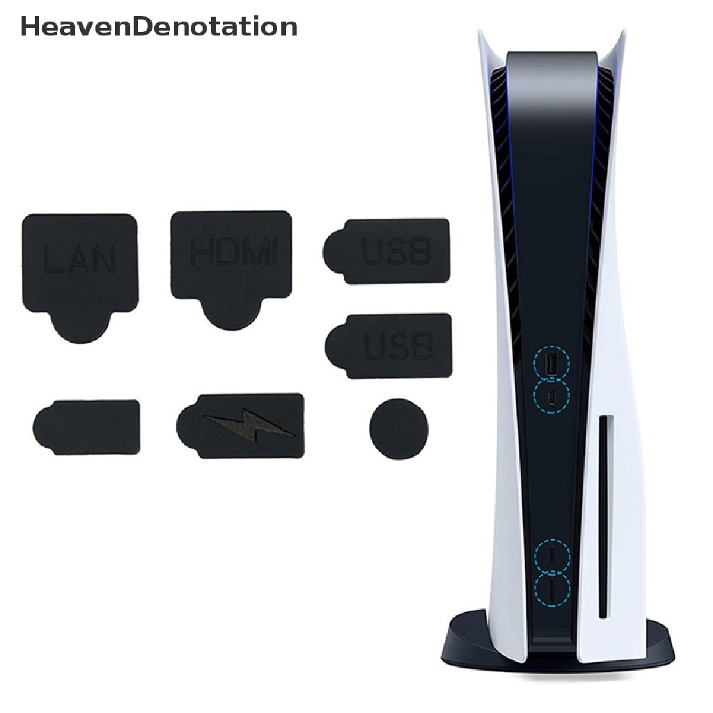 [HeavenDenotation] 7pcs Set Colokan Debu Silikon Antarmuka USB HDM Penutup Anti Debu Dustproof Plug HDV