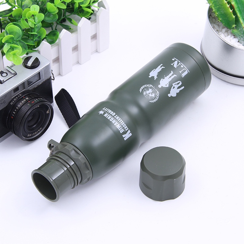 Tumbler Sport Botol Minum Alumunium Termos 450ML QM8044-10