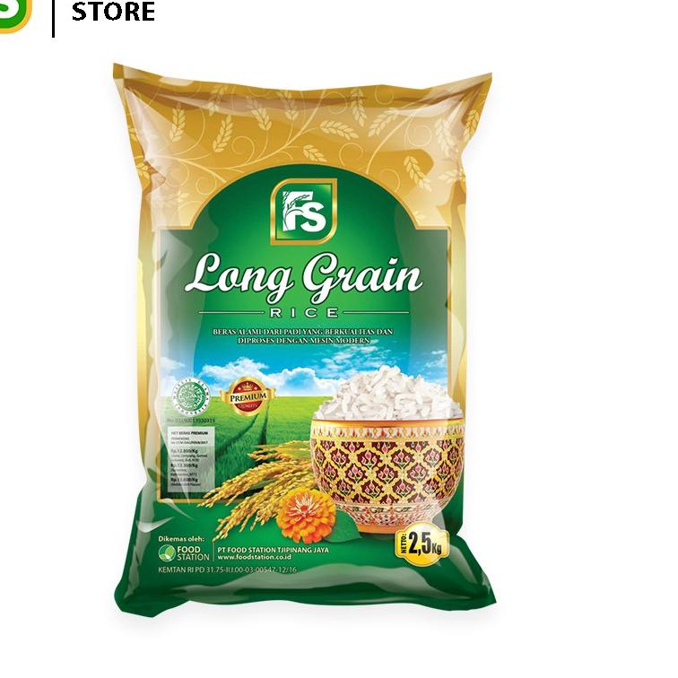 

☞ Food Station - Beras Long Grain Green 2 Pcs @ 2.5 Kg ♚