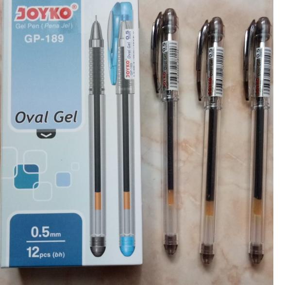 

Garansi Belanja Gel Pen / Pulpen / Pena Joyko GP-189 / Oval Gel / 0.5 mm 1Pack / 12Pcs