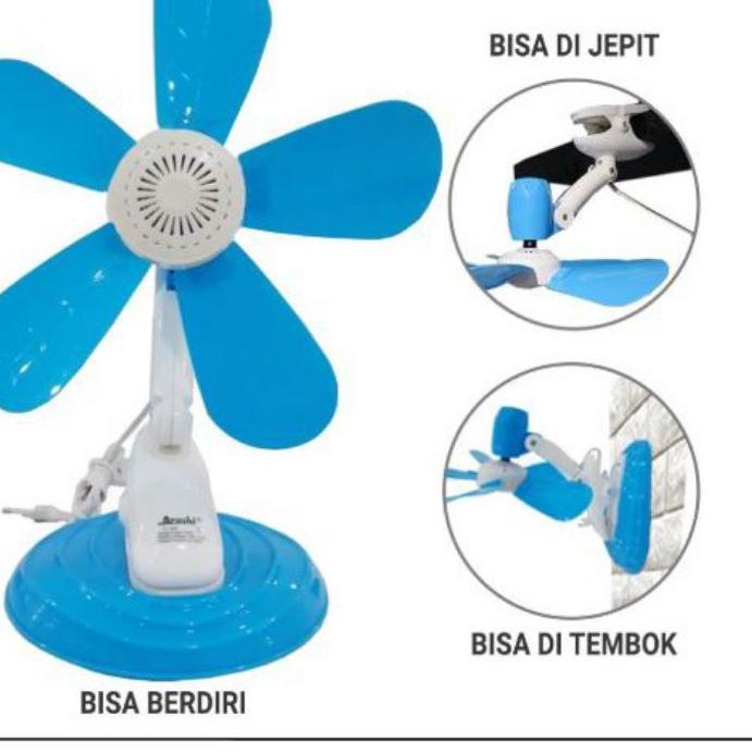 ♤ Arashi CLIPFAN Kipas Angin duduk / Kipas Angin Jepit Clip Fan AR138 / Arashi - Kipas Angin duduk /