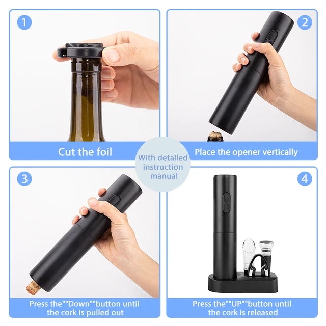 Wine Opener Set Rechargeable Automatic Pembuka Botol Wine