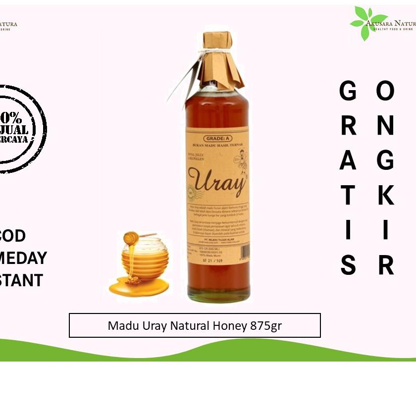 

✩ Uray - Raw Honey 875gr (640 ml) - Murni - Hutan - Asli Organik [BISA COD | SAMEDAY | INSTANT] ➺