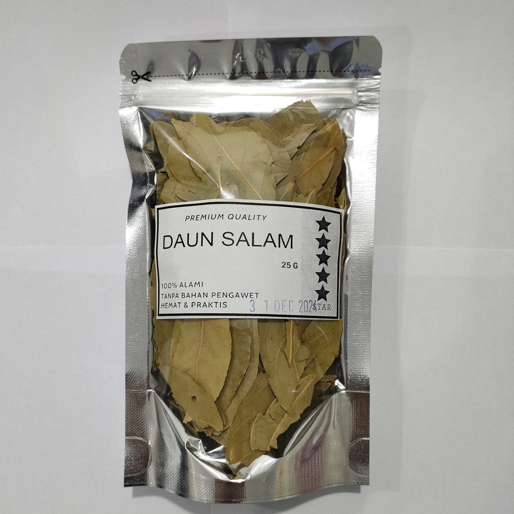 Daun Salam Kering 25 Gram Dried Bay Leaf Daun Salam Kering Premium Pilihan Original 100% Asli Bumbu Rempah Premium Masakan Dapur TERMURAH TERLARIS