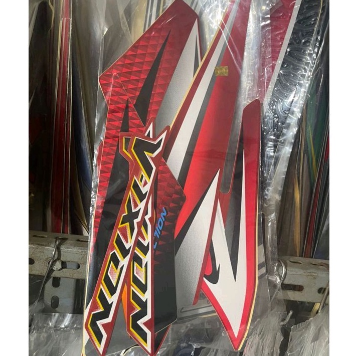 STRIPING STIKER LIST VIXION LAMA TAHUN 2007 MERAH VIXION OLD 2007 MERAH