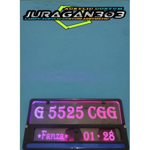 Costum Acrylic LED/ Lampu plat costum / LED Acrylic costum / Lampu tidur