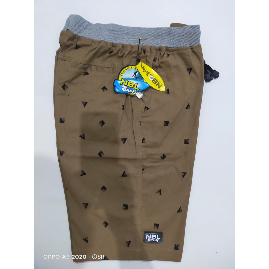 Celana Pendek Model Chinos NBL MOTIF Bahan Katun / Kolor Santai Pria Wanita Unisex Pinggang Karet - sckmenwear GROSIR