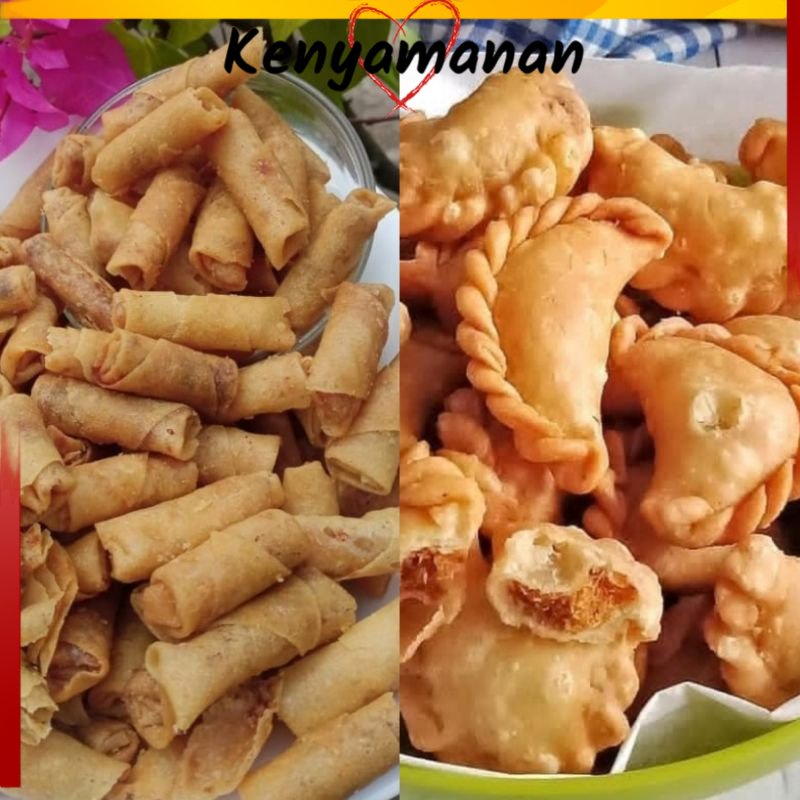 

COD 1 KG SUMPIA EBI DAN PASTEL ABON MINI PANGSIT SNACK CEMILAN LEBARAN