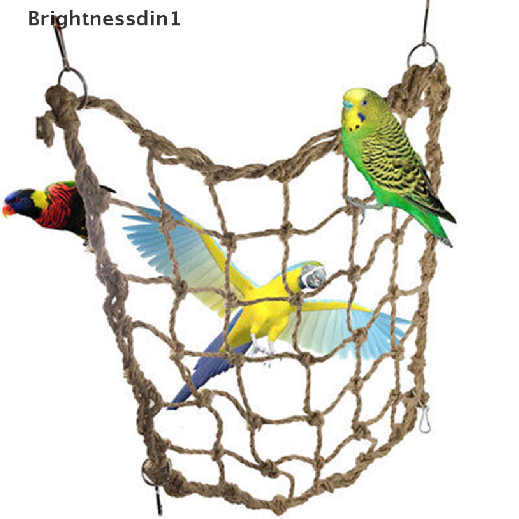 [Brightnessdin1] Pet Bird Swing Nuri Parkit Budgie Cockatiel Cage Hammock Gantung Mainan Lucu  Butik