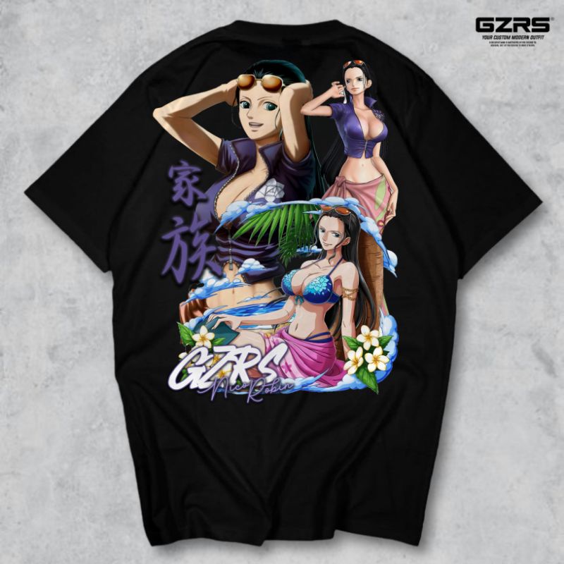 GZRS T-shirt Waifu Nico Robin - Black